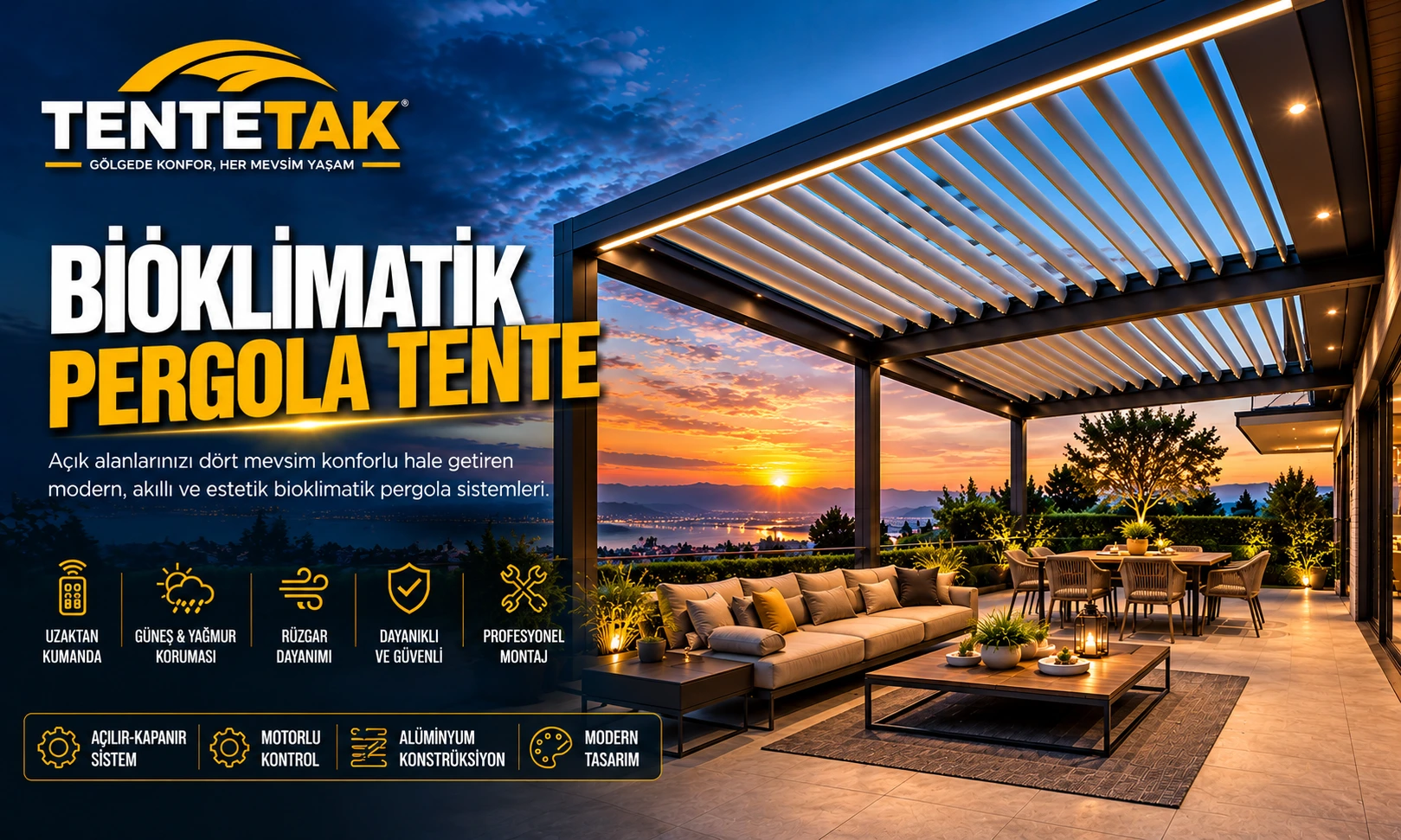 Bio Klimatik Açılır Tavan