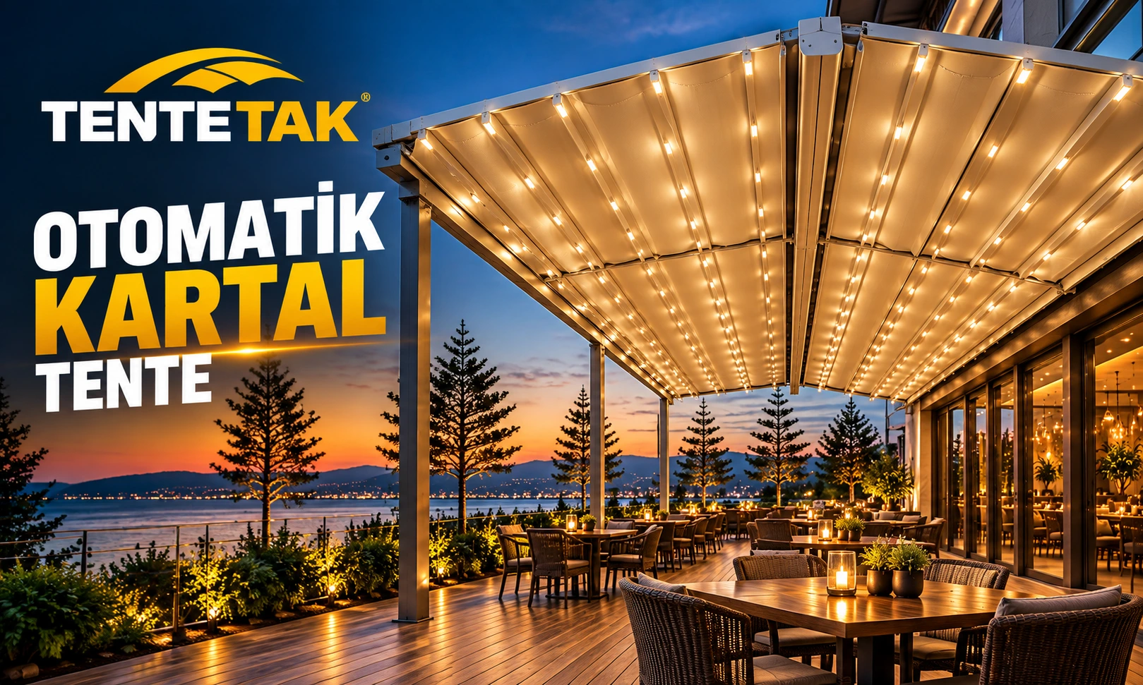 Otomatik Kartal Pergola Tente